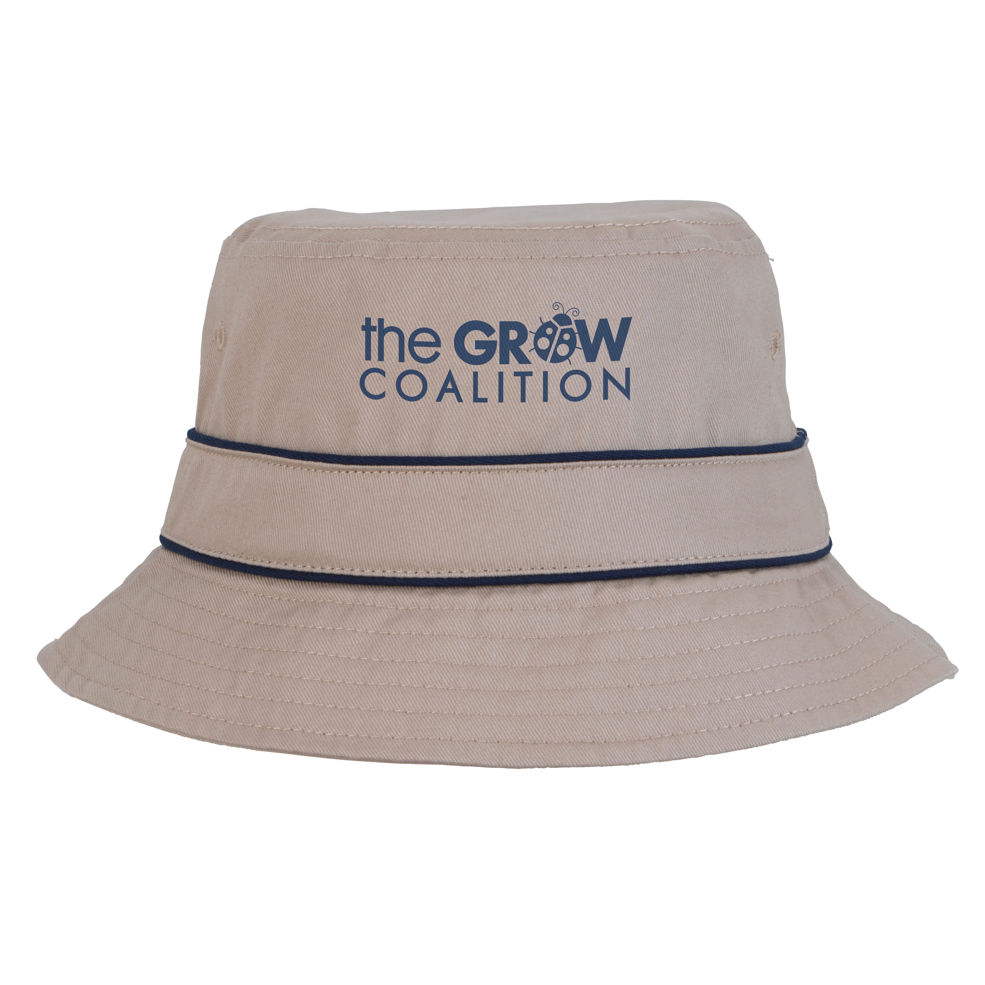 Cotton Bucket Hat with Trim