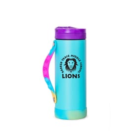 14 oz Elemental® Iconic Pop Fidget Stress Relief Bottle w/Drink Spout &amp; Straw
