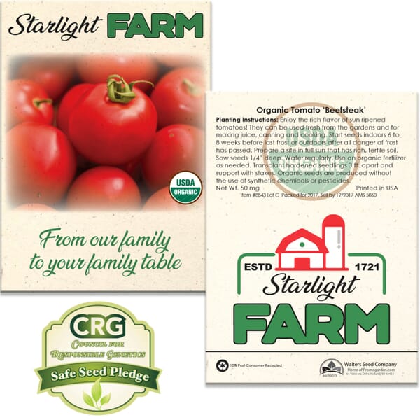 Branded Seed Packets, Seed Packets With Company Logo