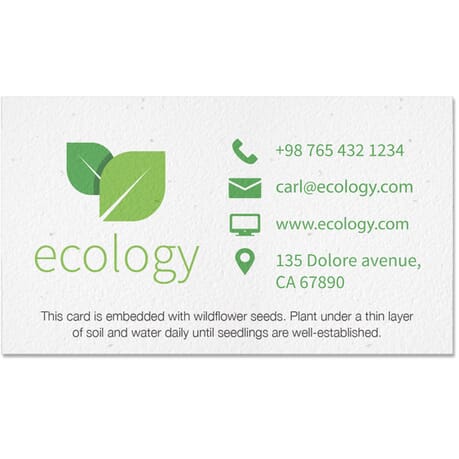Premium Seeded Paper Business Card