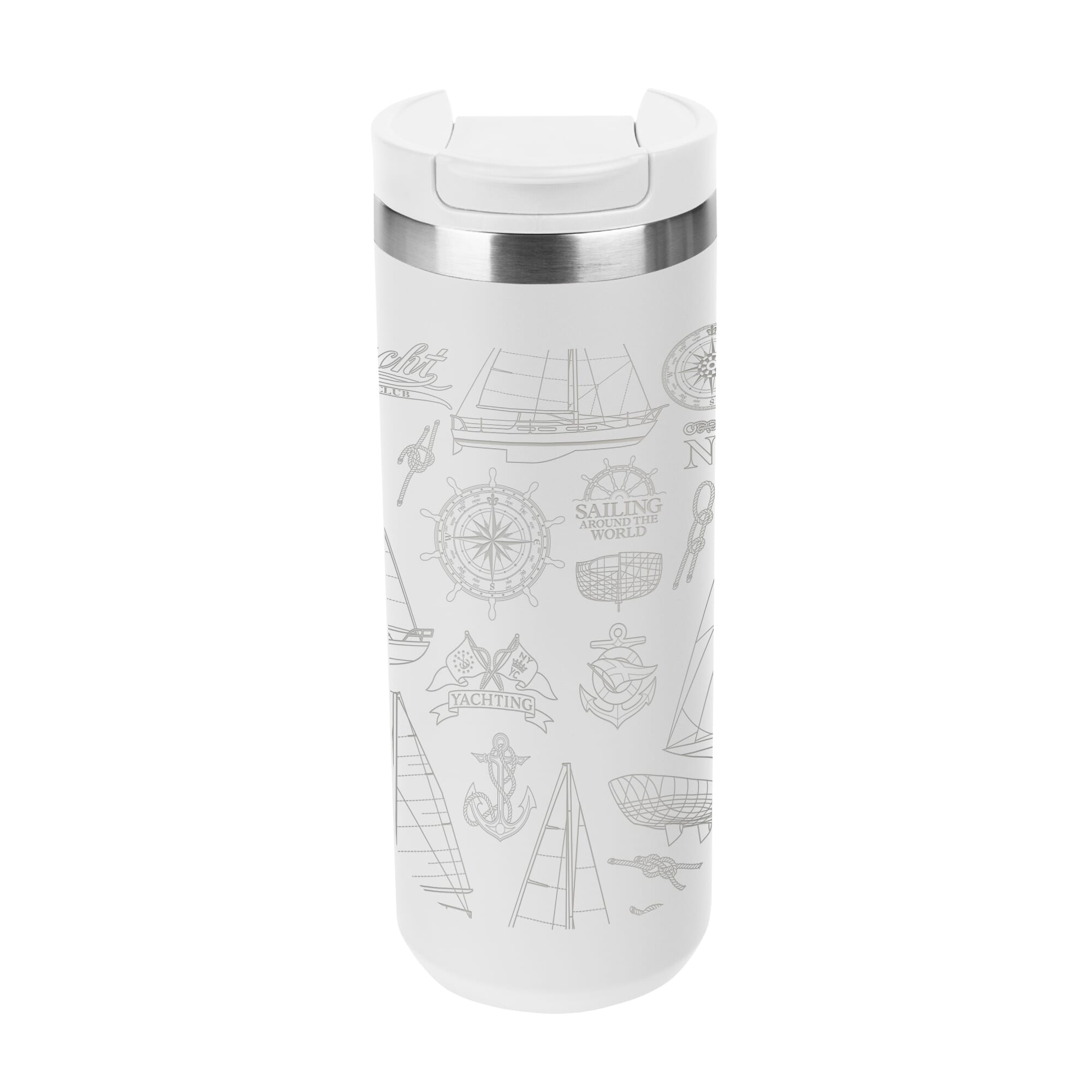 18 oz Full Laser Sienna Stainless Steel Bottle