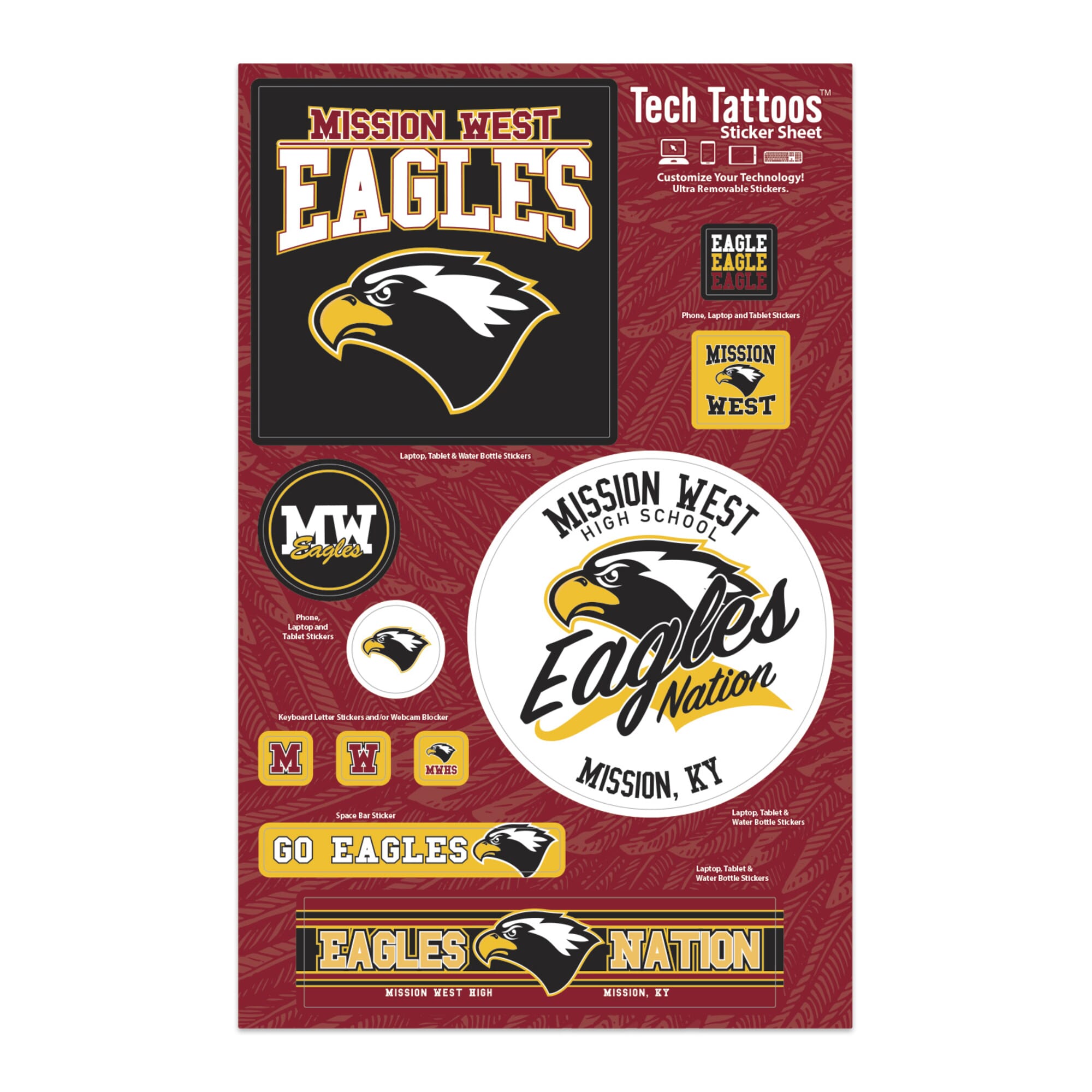 Tech Tattoo™ 7 x 11 Sheet