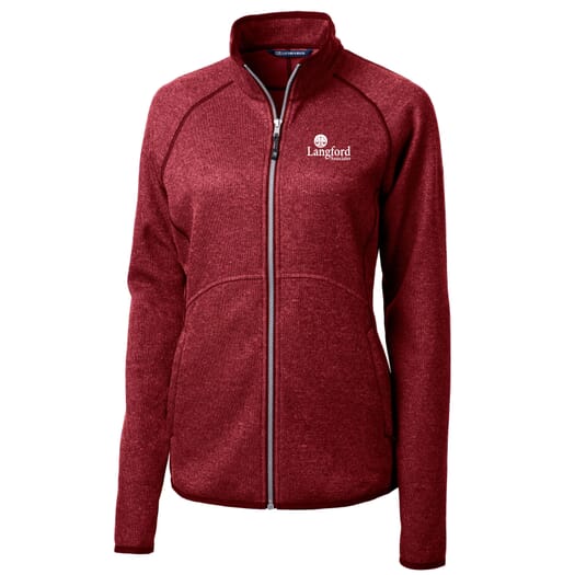 Women's Cutter & Buck Mainsail Sweater-Knit Full Zip Jacket