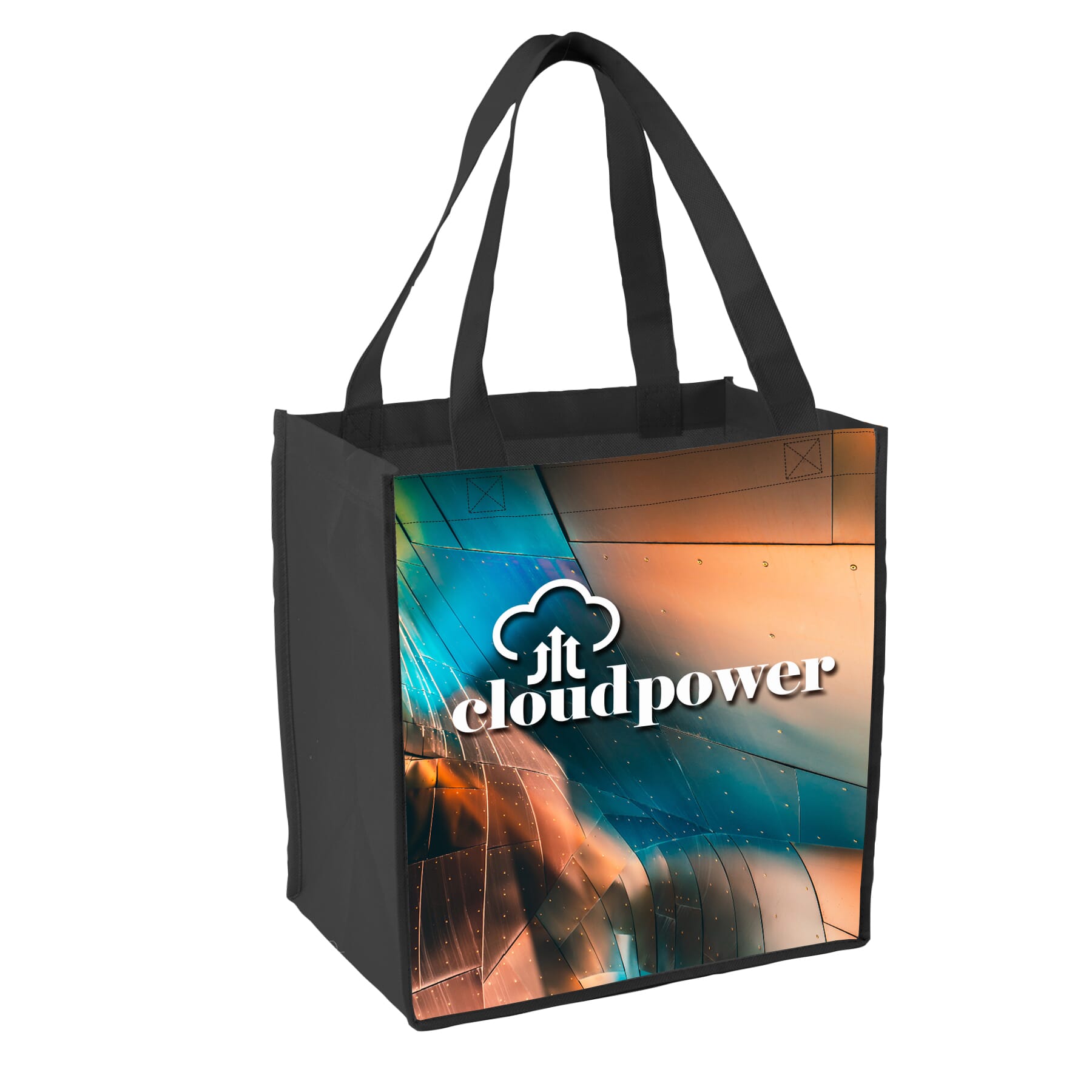 Sublimated Non-Woven Grocery Tote Bag