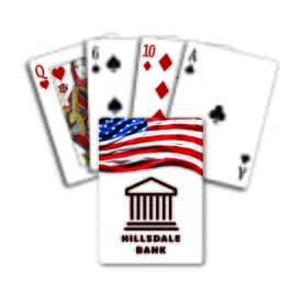 Playing Cards with Flag - USA Theme