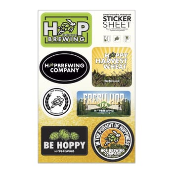 Removable Waterproof Sticker Sheet - Large 7&quot; x 11&quot;