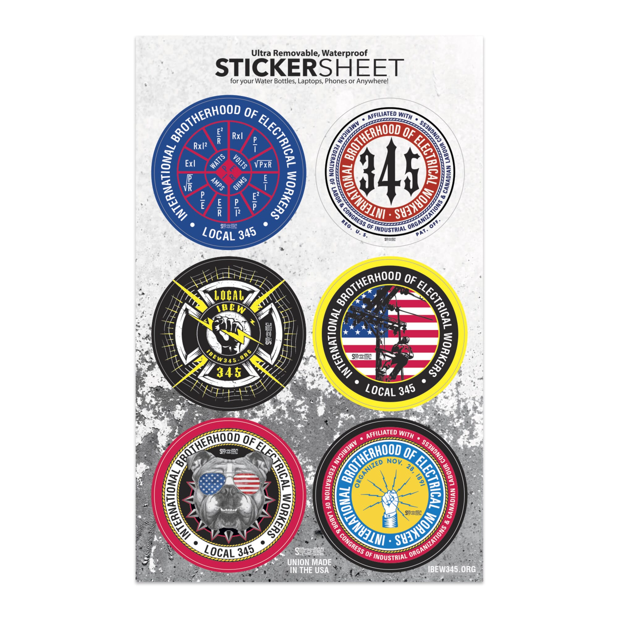 Removable Waterproof Sticker Sheet - Large 7 x 11