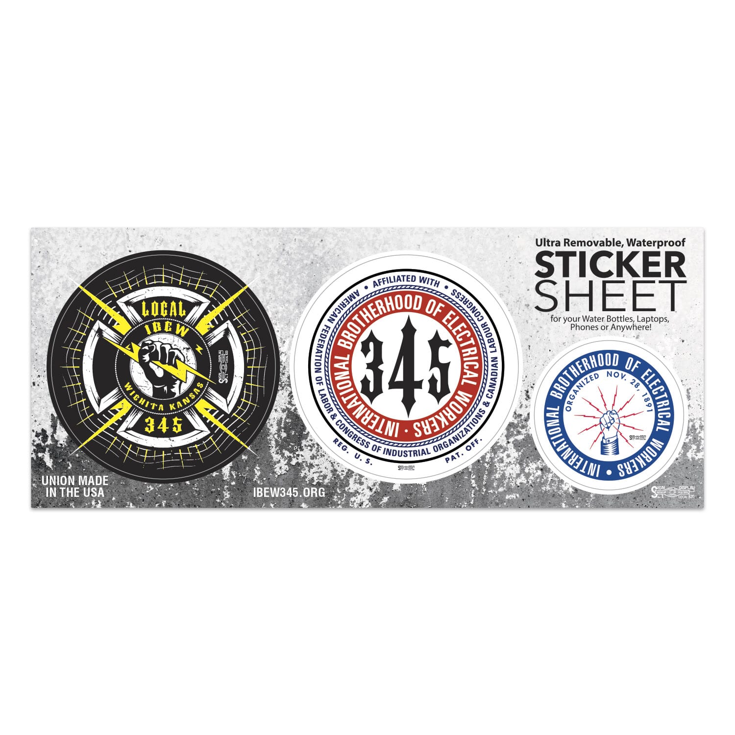 Removable Waterproof Sticker Sheet - Small 3 3/4" x 9"