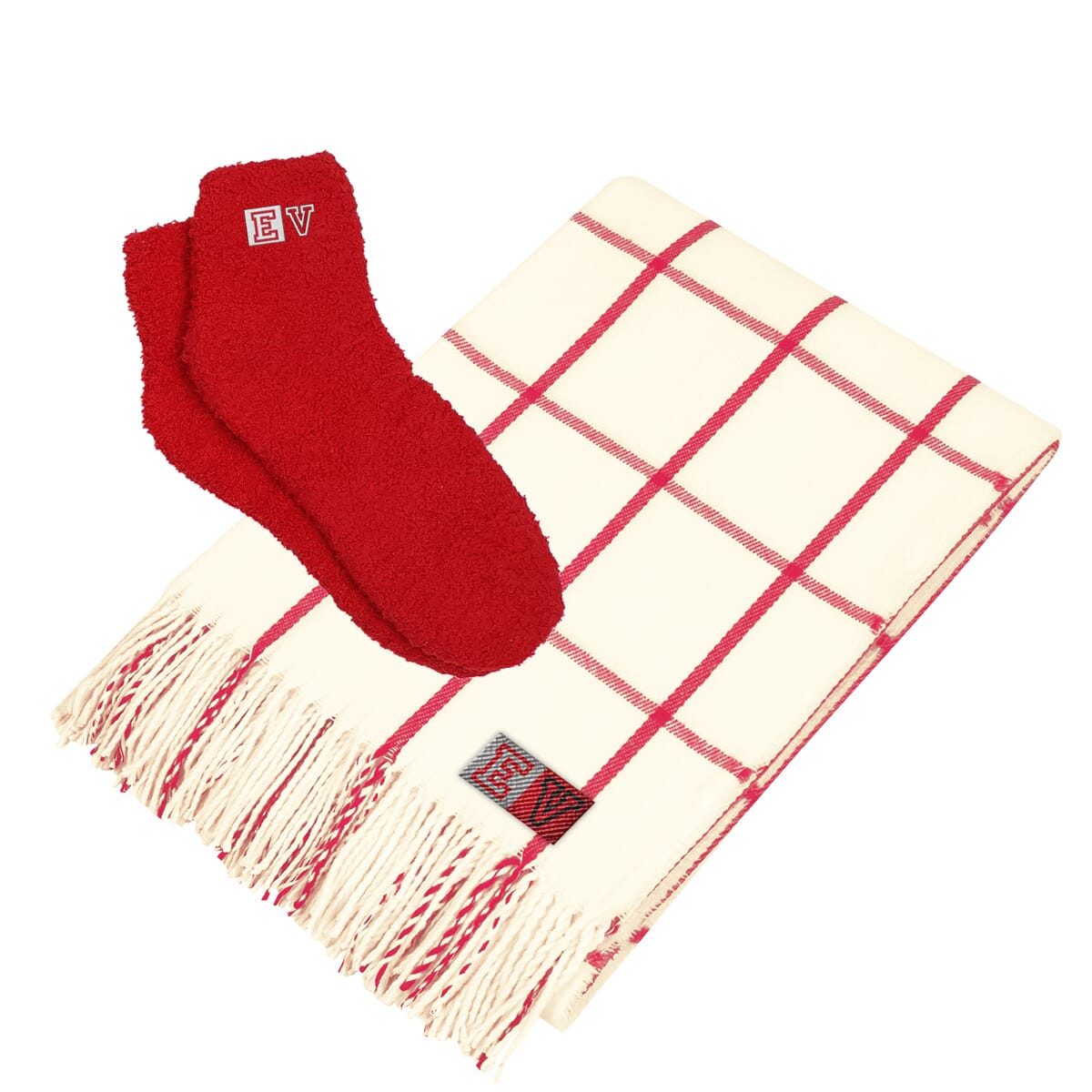 WHITE/ RED