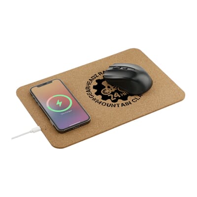 Cork Fast Wireless Charging Mouse Pad - Promotional Giveaway