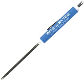 Pocket Screwdriver - Rev. 1/8&quot; Flat Tip #0 PLP Blade/Valve Stem Top