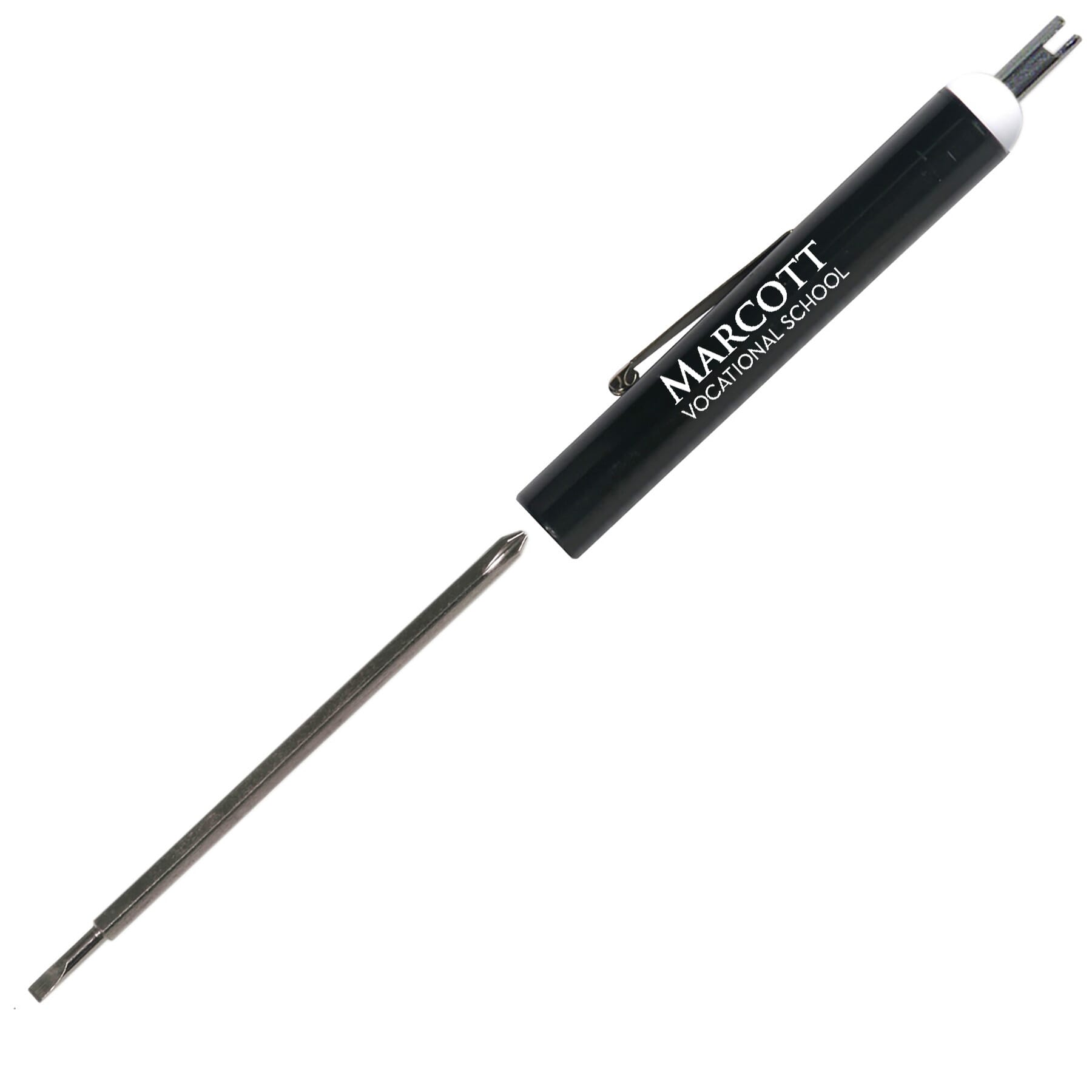 Pocket Screwdriver - Rev. 2.5mm Tech #0 Phillips Blade/Valve Stem Top