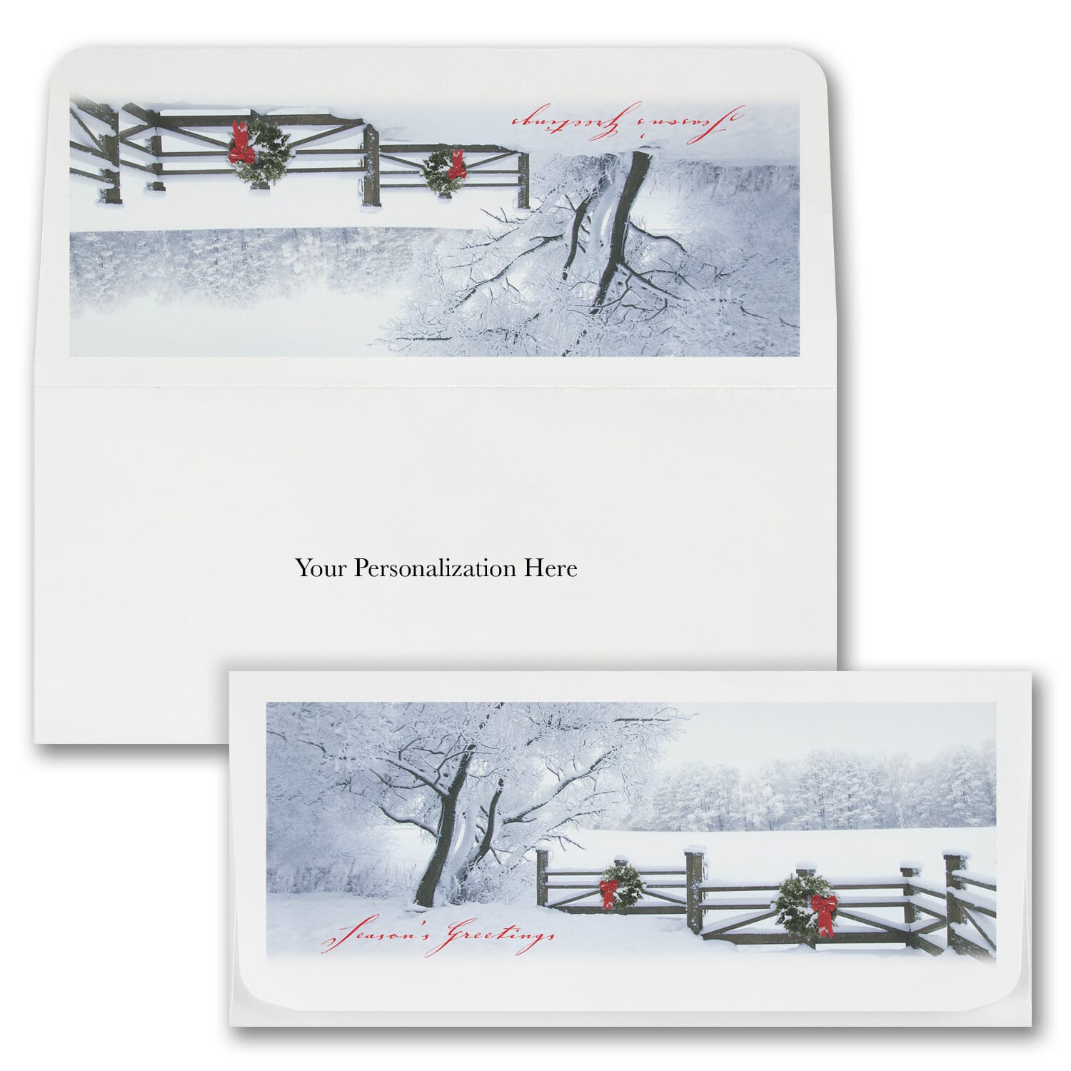 Currency Envelope - Winter Fence