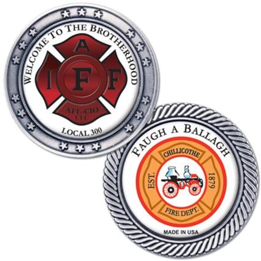 Challenge Coin - Silver- 1 3/4" Diameter