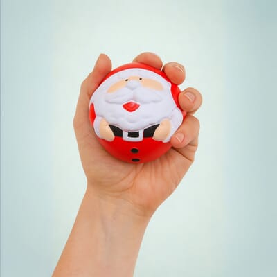 Santa Stress Ball - Custom Christmas Stress Balls Bulk | Crestline
