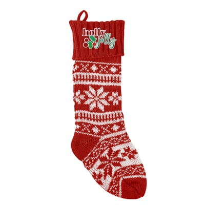 Knit Holiday Stocking