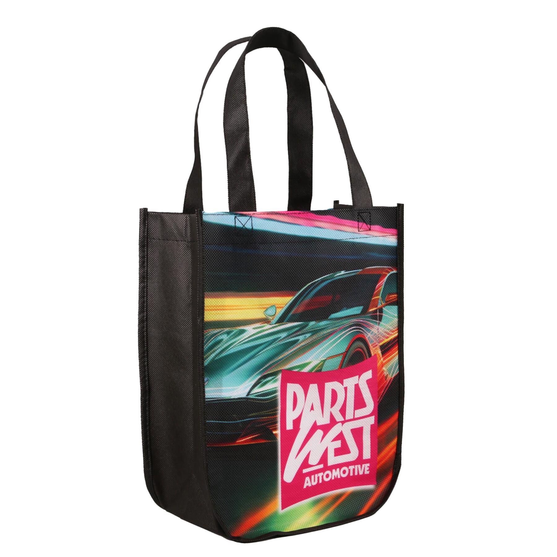 Yuma Sublimated Non-Woven Curve Bottom Tote