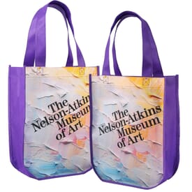 Yuma Sublimated Non-Woven Curve Bottom Tote- 2 Sided