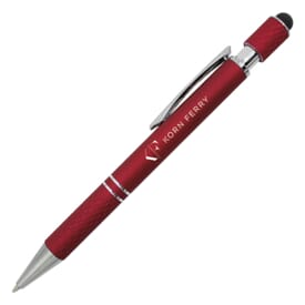 Halcyon® Executive Metal Spin Top Pen with Stylus