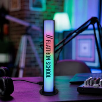 Tabletop light up bar with logo