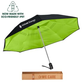 Rebel 3 RPET Auto Open/Close Inverted Folding Umbrella