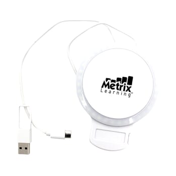Computer LED Ring Light with Privacy Slide Cover