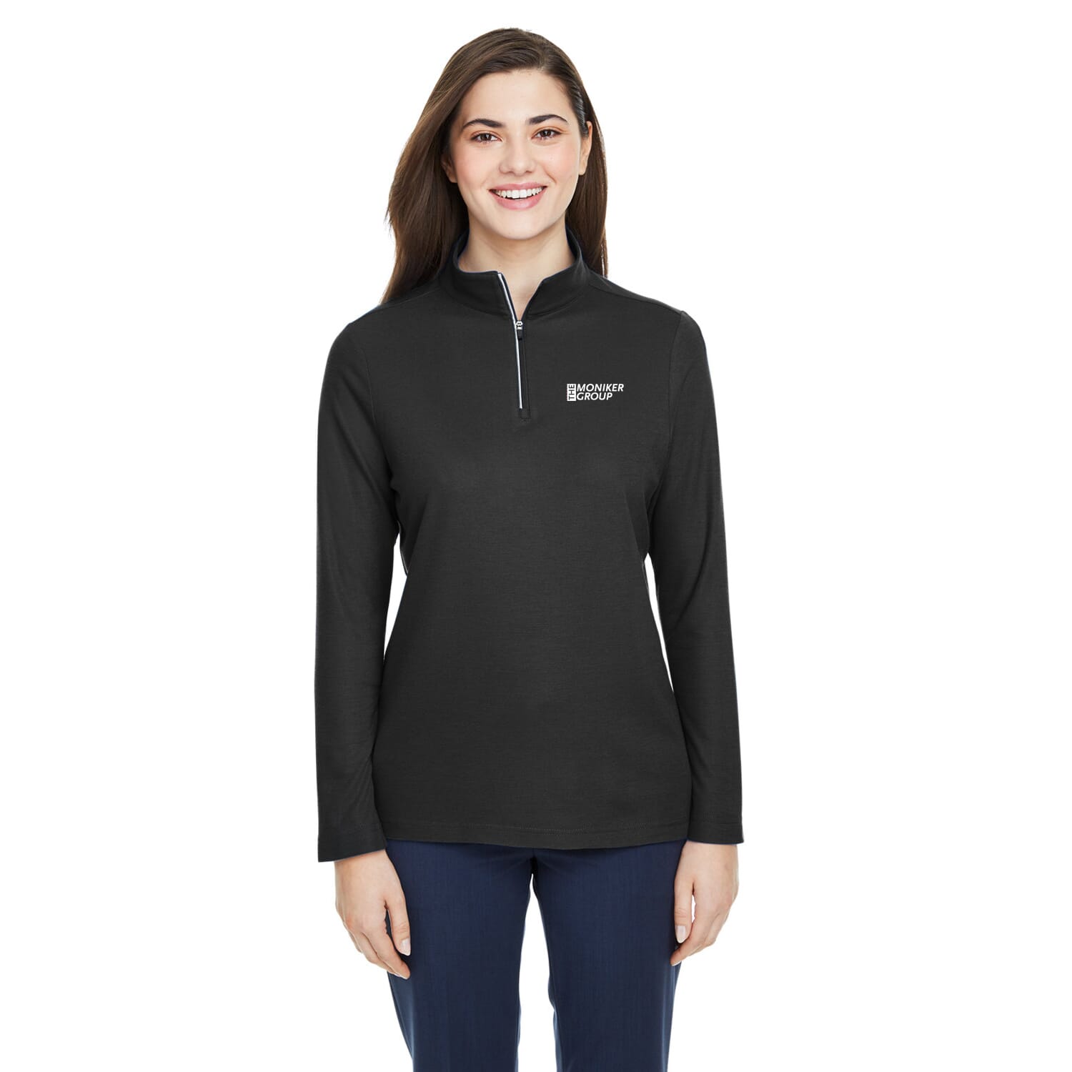 Ladies' CORE365 Fusion ChromaSoft™ Pique Quarter-Zip