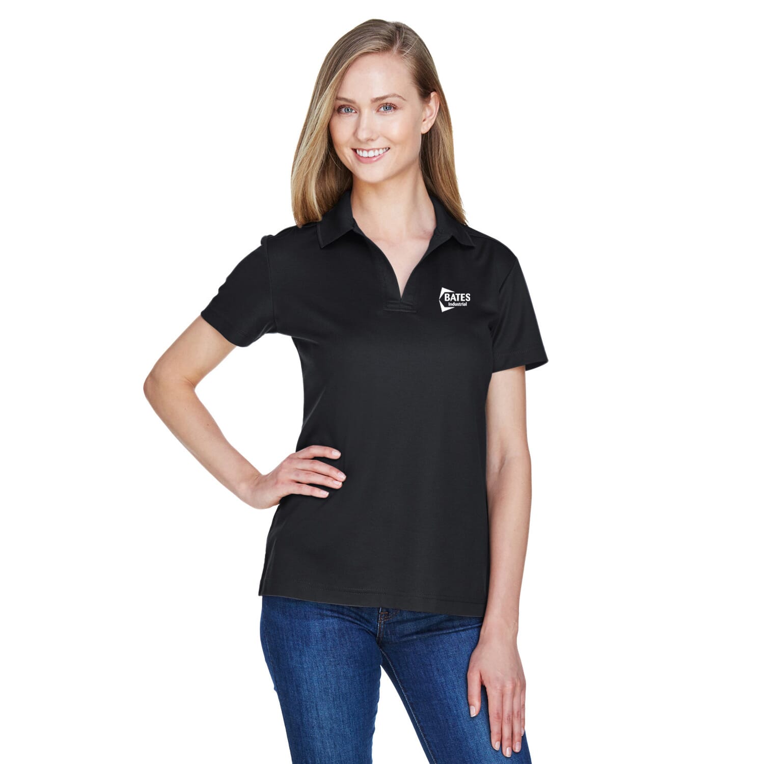 Ladies' Devon & Jones CrownLuxe Performance™ Plaited Polo