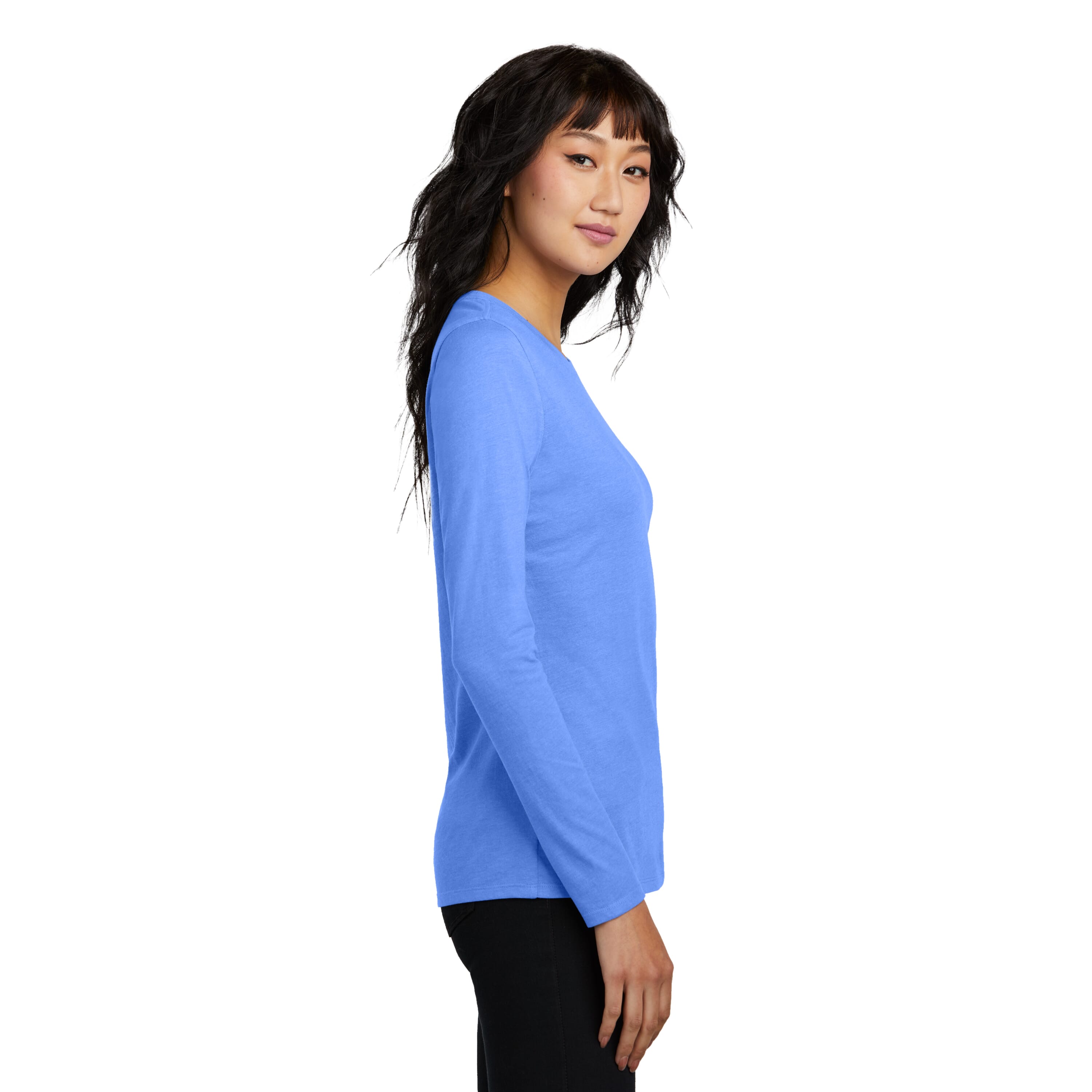 Women's District® Perfect Blend® CVC Long Sleeve Tee - Promotional ...