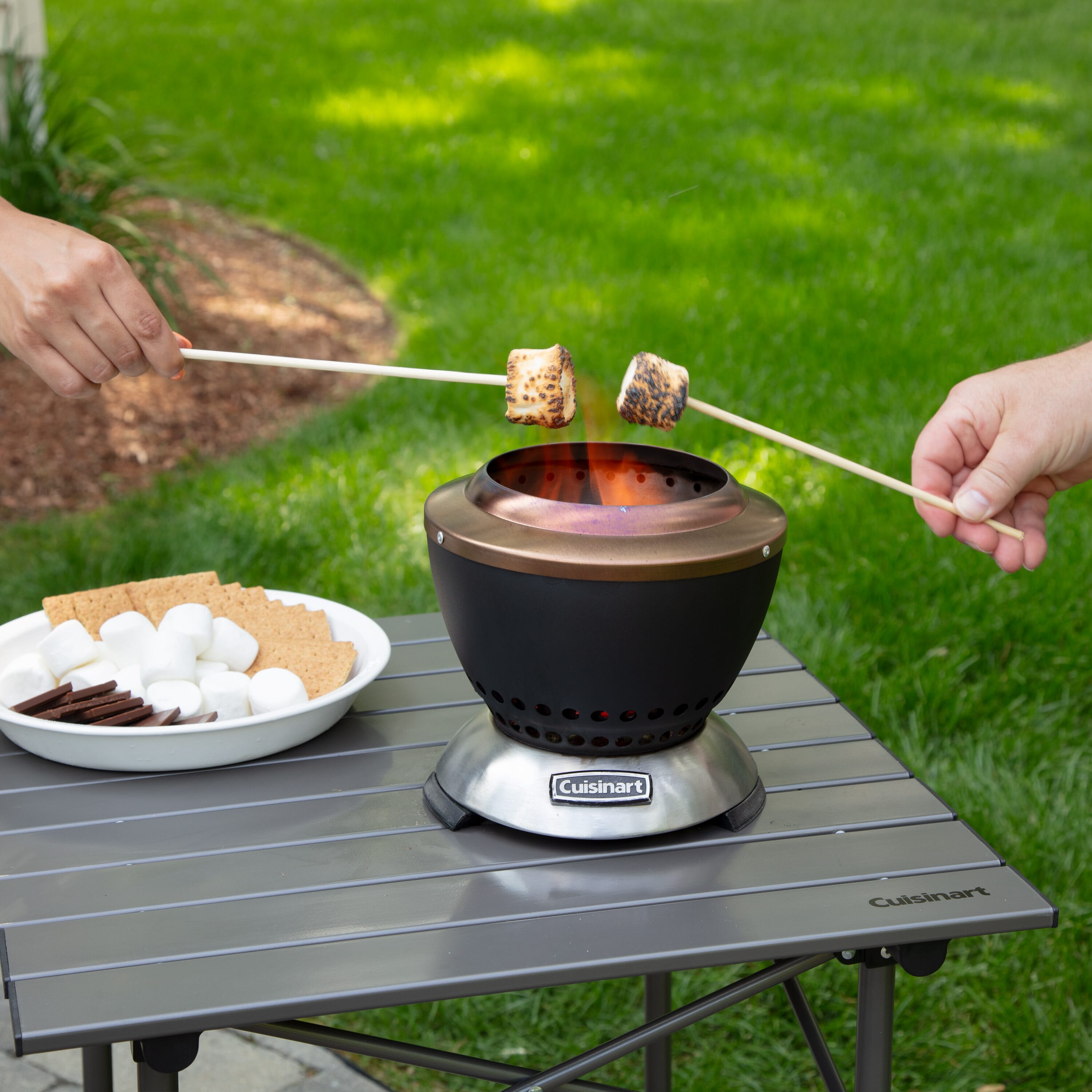 Cuisinart® Cleanburn Smokeless Tabletop Fire Pit Promotional Giveaway
