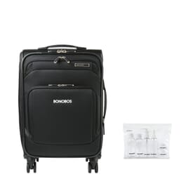 Samsonite Ascentra Carry-on Spinner and 6-Piece Travel Bottle Set