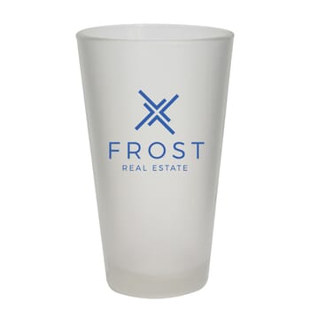16 oz Frosted Pint Glass - USA