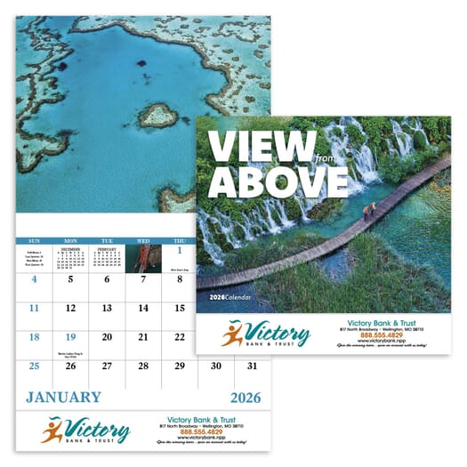 2026 View From Above Calendar- Stapled