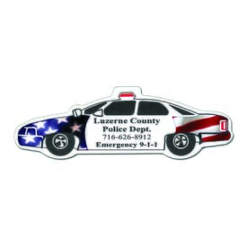 Full Color Digital Stock Shaped Magnets - Police Car