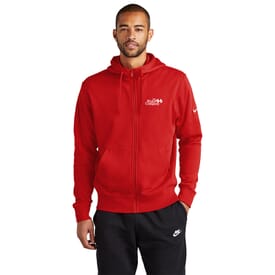 Men's Nike Club Fleece Sleeve Swoosh Full-Zip Hoodie