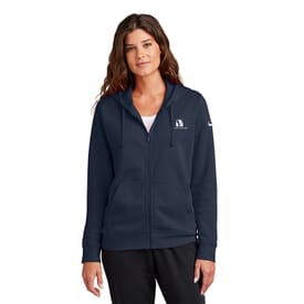 Ladies' Nike Club Fleece Sleeve Swoosh Full-Zip Hoodie