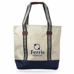 Large Sea Coast Polyester Tote Bag