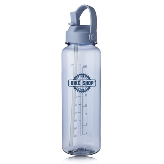 40 oz Stella Plastic Water Bottle with Measurements - Free Setup