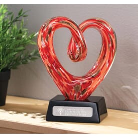 Howard Miller Infinity Heart Keepsake on Base w/ Personalized Plate