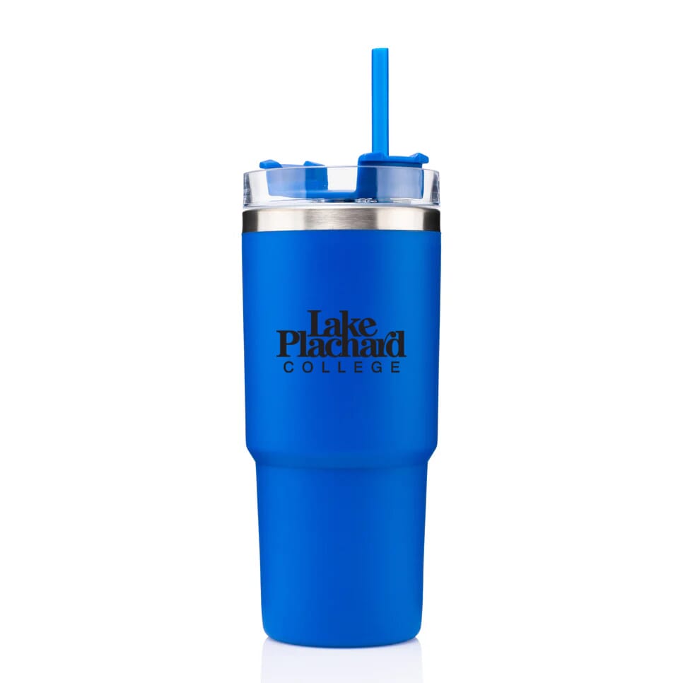 Blue insulated cup