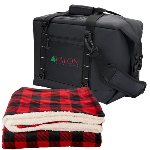 Urban Peak® 30 Can Collapsible Cooler / Blanket Gift Set