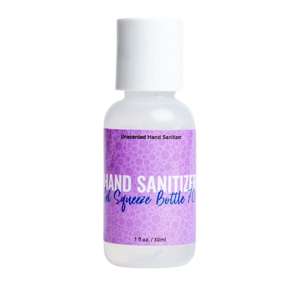 1 fl oz 70% Hand Sanitizer Gel Bottle