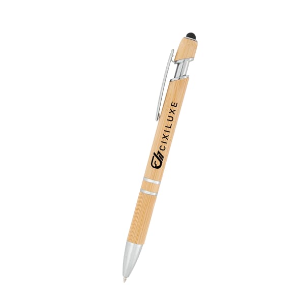 Tropical Bamboo Incline Pen With Stylus