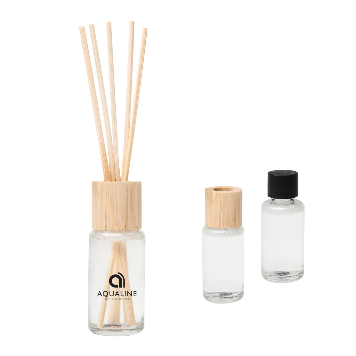Aromatic Reed Diffuser With Bamboo Lid - Promotional Giveaway | Crestline