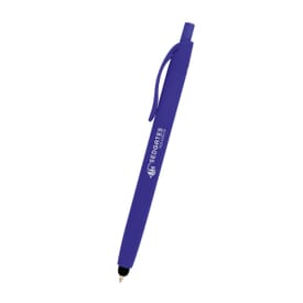 Zinnia Rubberized Pen With Stylus