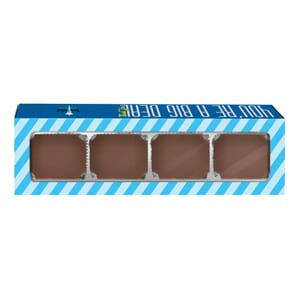 Set of 4 chocolates with appreciation message box