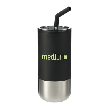 16 oz Lagom Insulated Stainless Steel Tumbler with Straw