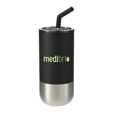 16 oz Lagom Insulated Stainless Steel Tumbler with Straw