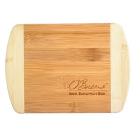 Two-Tone Bar 8&quot; x 5 3/4&quot; Bamboo Cutting Board