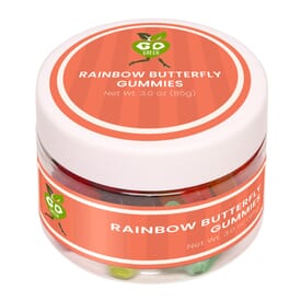 3 oz Rainbow Butterfly Gummies- Small Jar